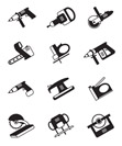 Power tools for construction - vector illustration