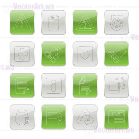 Web site and computer Icons - vector icon set