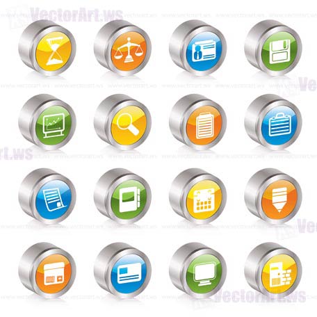 Business and office  Icons  vector icon set