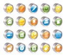 Simple Office tools icons - vector icon set 2