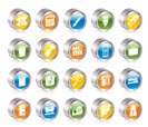 Simple Office tools Icons vector icon set 3