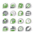 Simple Business and Office Icons - vector icon set