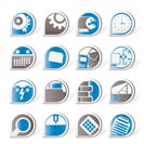 Computer, mobile phone and Internet icons -  Vector Icon Set