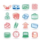 Simple Business and office icons - Vector Icon Set