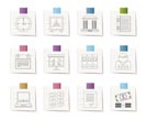 Business, finance and office icons - vector icon set