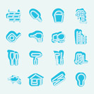 Construction and Building Icon Set. Easy To Edit Vector Image.