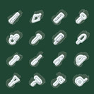 Construction and Building Tools icons - Vector Icon Set