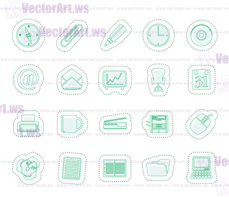 Office tools icons - vector icon set 2 - vector icon set 2