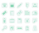 Simple Office tools Icons vector icon set 3