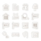 Simple Real Estate Icons - Vector Icon Set