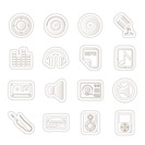 Music and sound Icons - Vector Icon Set