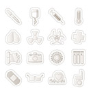 collection of  medical themed icons and warning-signs - Vector Icon Set