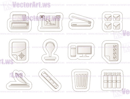 Print industry Icons - Vector icon set