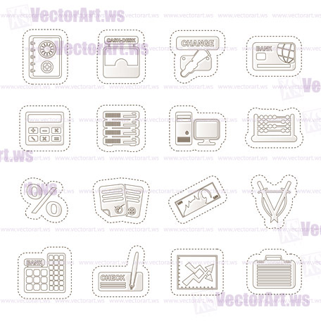 Simple Business and industry icons - Vector Icon Set