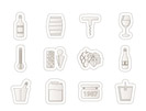 Wine and drink Icons - Vector Icon Set