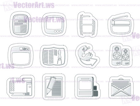 Media icons - Vector Icon Set