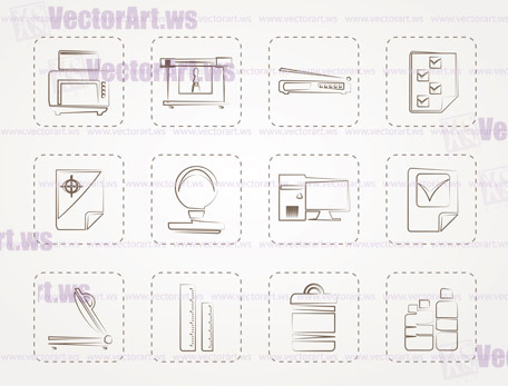 Print industry Icons - Vector icon set 2