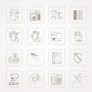 Server Side Computer icons - Vector Icon Set