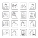 Social Media and Network icons - vector icon set