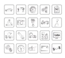 car services and transportation icons - vector icon set