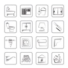 Construction and building equipment Icons - vector icon set 2