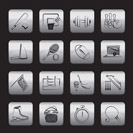 Sport objects icons - vector icon set