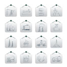 Petrol and oil industry icons - vector icon set