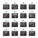 Building and construction icons - vector icon set