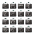 Road and Traffic Icons - vector icon set