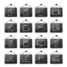 home equipment icons - vector icon set