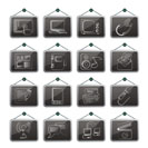 Communication and connection icons - vector icon set