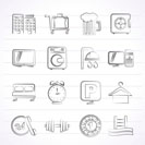 Hotel and motel icons - Vector icon Set