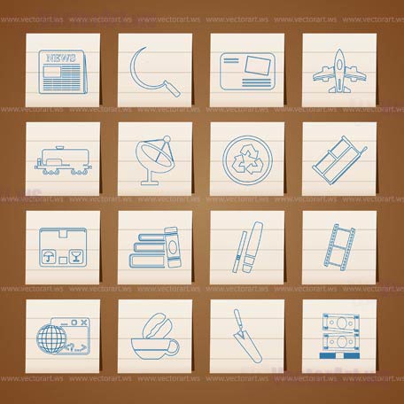 Business and industry icons- vector icon set