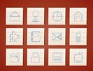 Business and office icons - vector icon set