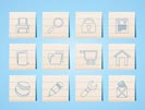 website, internet and computer icons - vector icon set