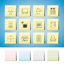 Business, office and firm icons - vector icon set