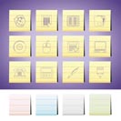 Business and Office tools icons -  vector icon set