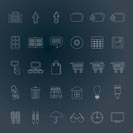 Business and office icons - vector icon set