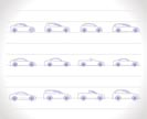 different types of cars icons - Vector icon set