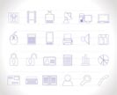 Business and office icons - vector icon set