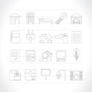 Real Estate and building icons - Vector Icon Set