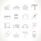 Industry and Business icons - vector icon set