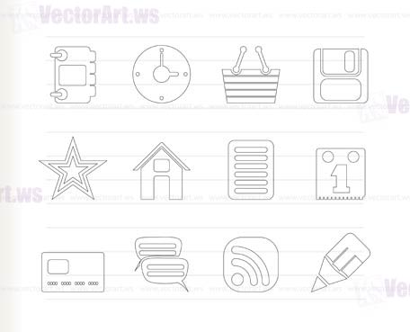 Internet and Website Icons - Vector Icon Set