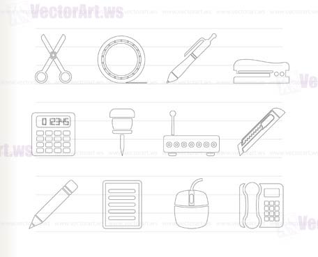 Business and Office icons - vector icon set