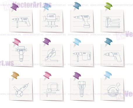 Building and Construction Tools icons - Vector Icon Set