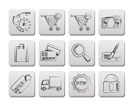 Internet icons for online shop - vector icon set