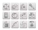 Business, office and internet icons - vector icon set