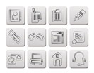 internet and website icons - vector icon set