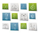 Camping, travel and Tourism icons - vector icon set