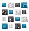 different kind of package icons - vector icon set